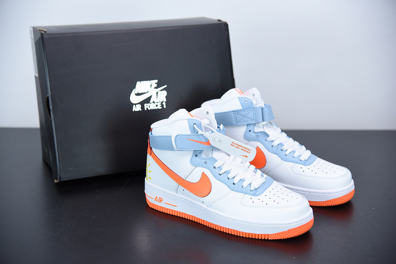 nike air force 1 high be kind white red dc2198-100