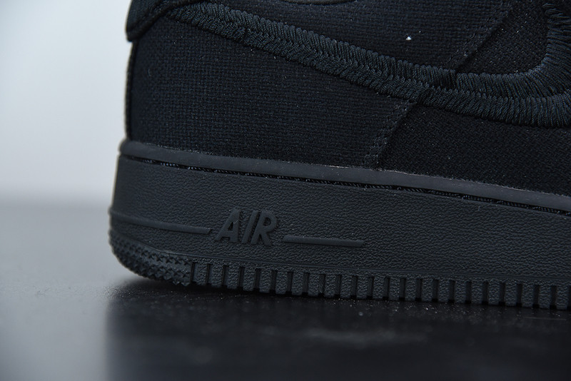 stussy x nike air force 1 low black cz9084-001