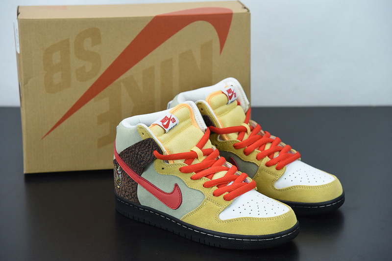 color skates x nike sb dunk high kebab and destroy cz2205-700