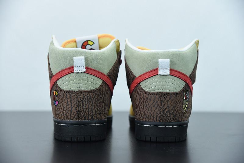 color skates x nike sb dunk high kebab and destroy cz2205-700