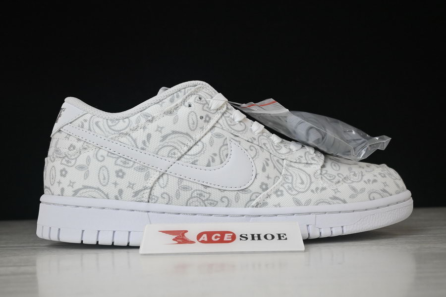 nike dunk low “white paisley” dj9955-100