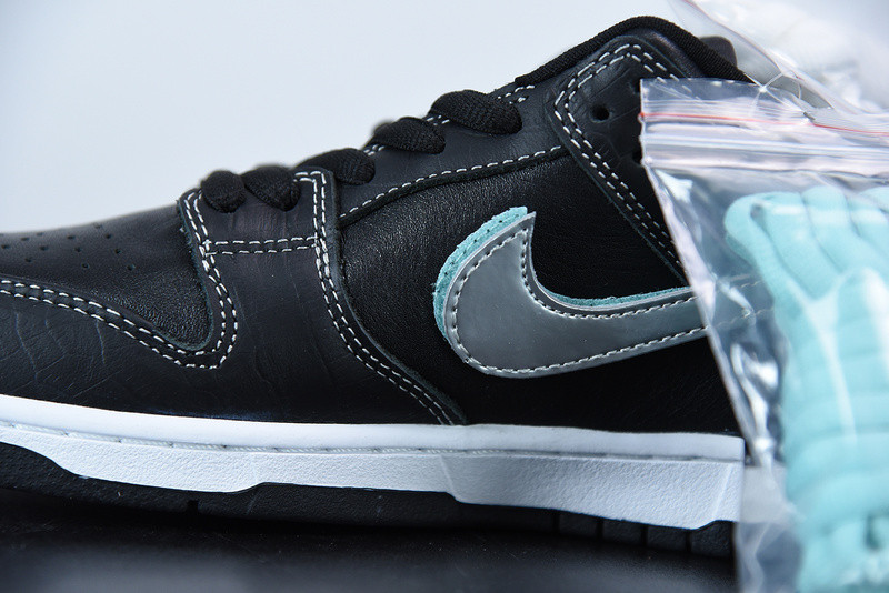 nike sb dunk low black x Di*m*nd s*pply x co bv1310-001