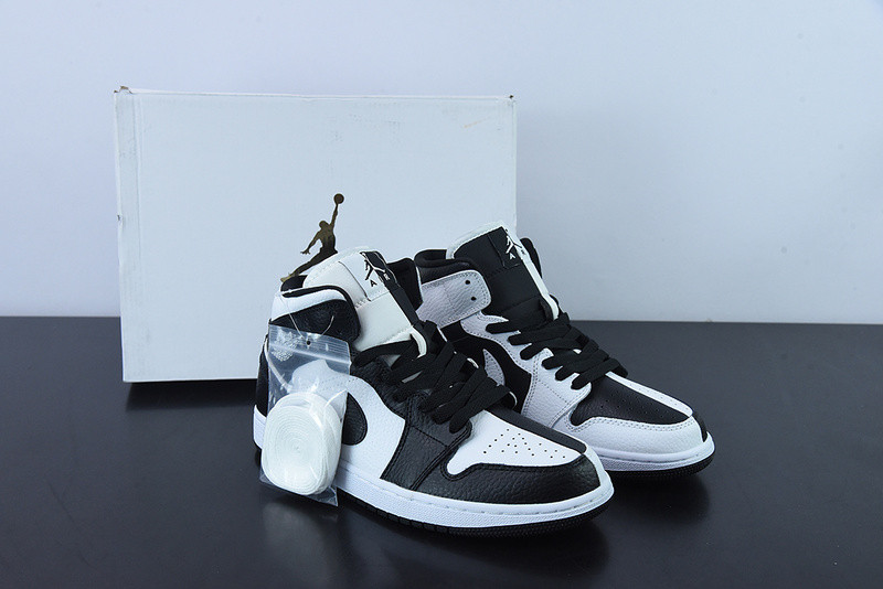 air jordan 1 mid split black white (w) dr0501-101