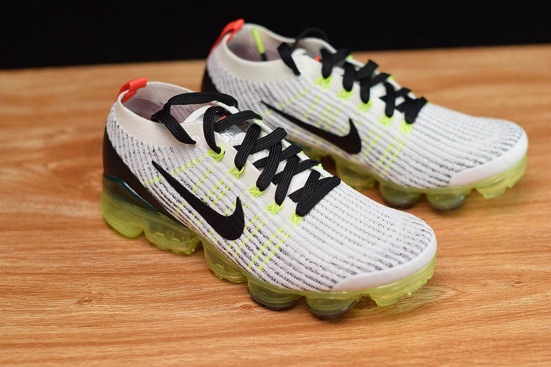 nike air vapormax flyknit 3 white black volt bright crimson aj6900-100