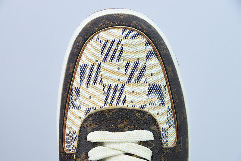 lvt x nike air force monogram damier azur