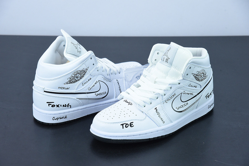 air jordan 1 mid “schematic” dq1864-100