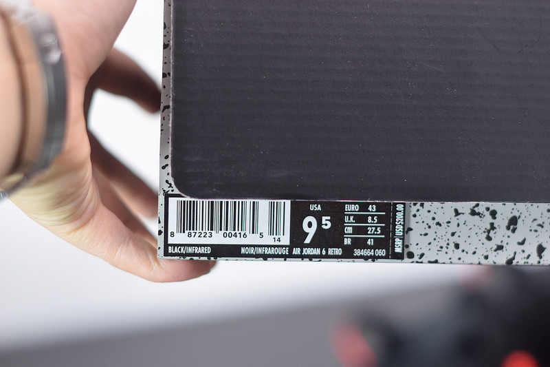 air jordan 6 vi retro og black infrared 2019 384664-060