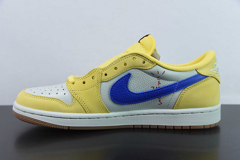 travis scott x air jordan 1 low og “canary” dz4137-700