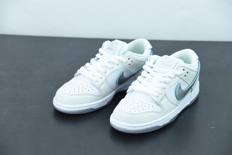 nike sb dunk low Di*m*nd s*pply co white Di*m*nd bv1310-100