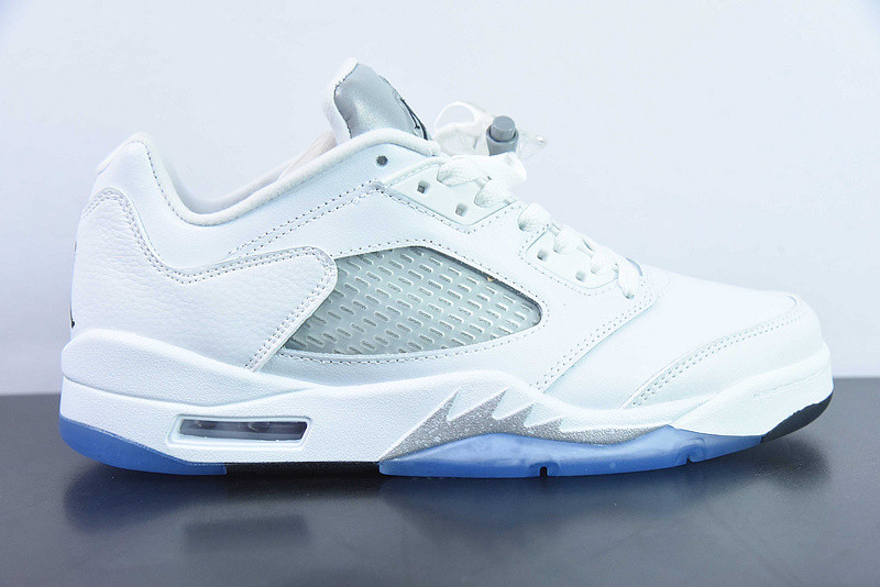 air jordan 5 retro low gs ''white wolf grey'' 819172-122