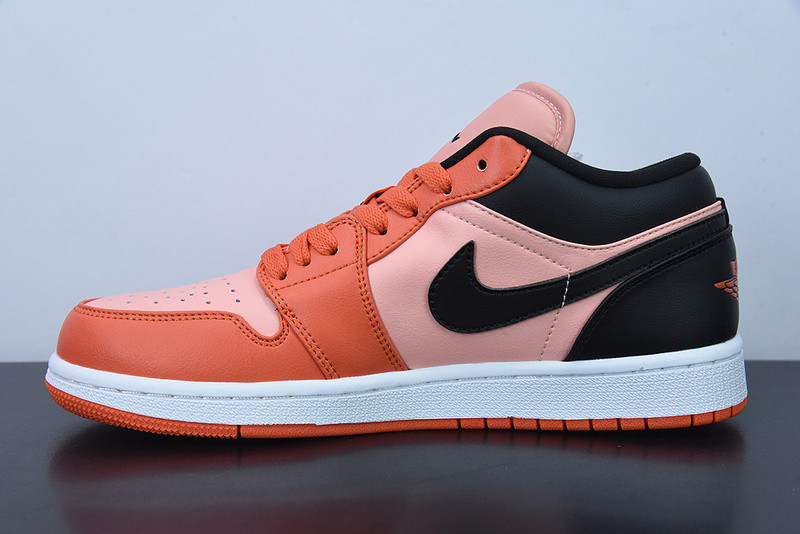 air jordan 1 low orange black dm3379-600