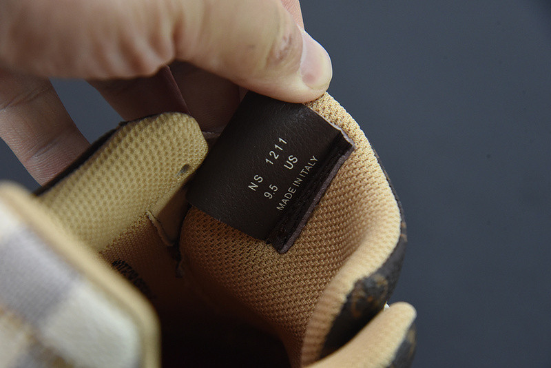 lvt x nike air force monogram damier azur