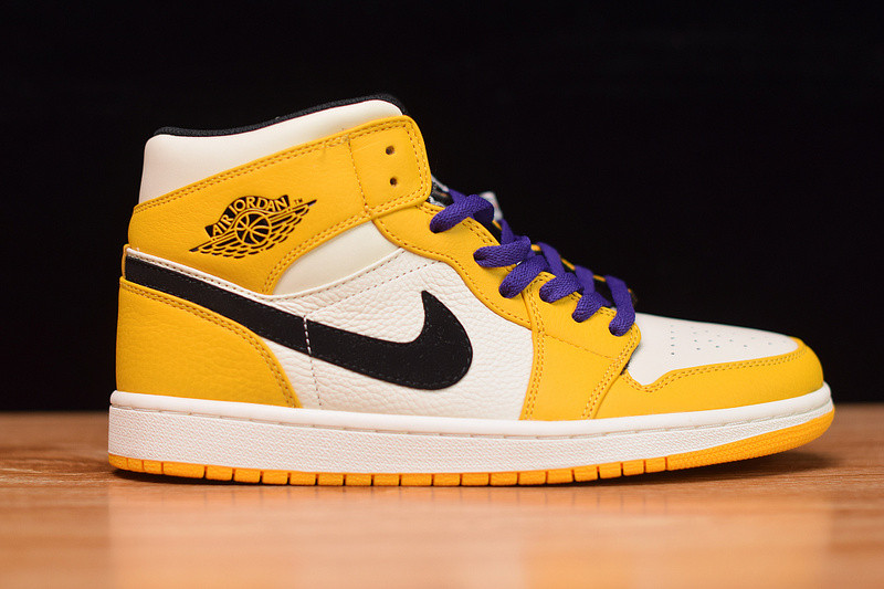 air jordan 1 mid se "lakers" 852542-700