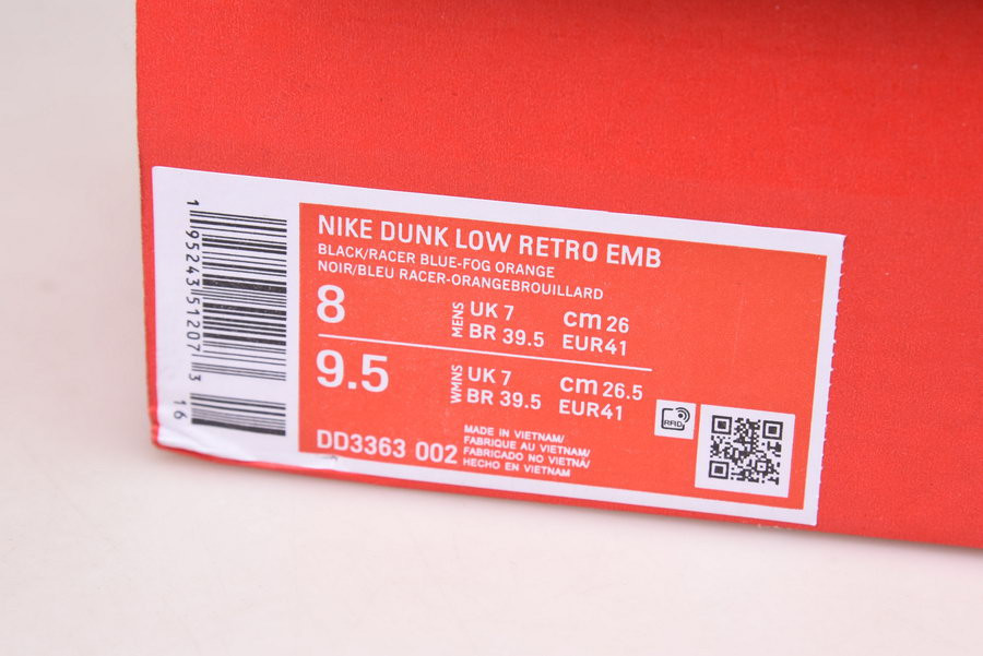 nike dunk low emb nba 75th anniversary knicks dd3363-002