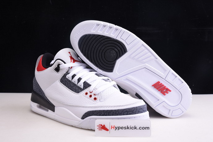 air jordan 3denim "fire red" cz6431-100